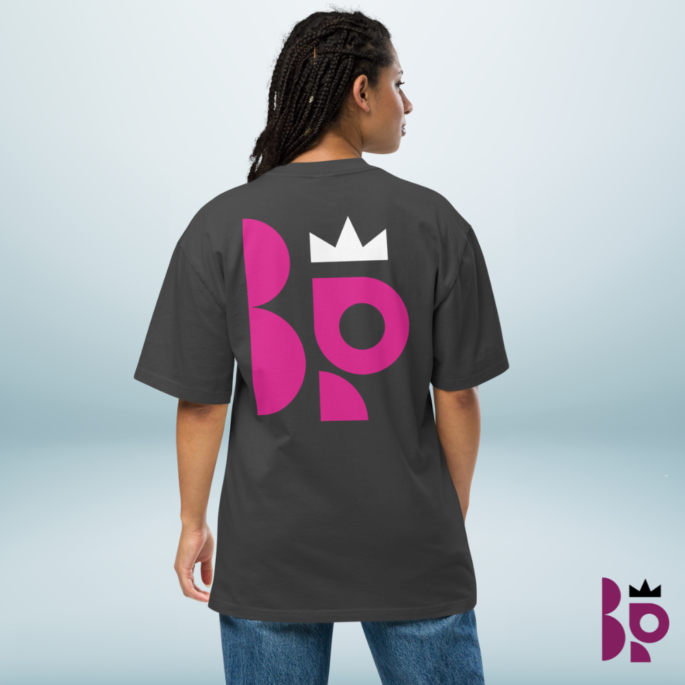 POPIWA QUEENS - Oversized Faded T-shirt Love Graphic