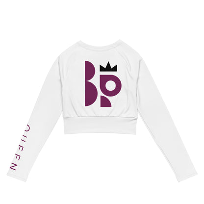 POPIWA QUEENS - Recycled long-sleeve crop top